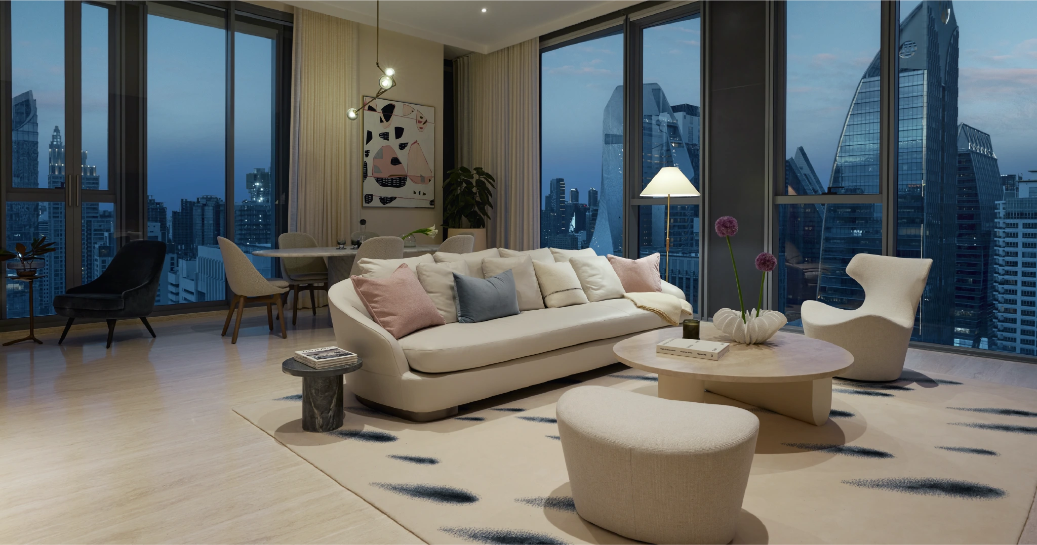 เฟอร์นิเจอร์ภายในห้องพักของคอนโดหรู scope collection